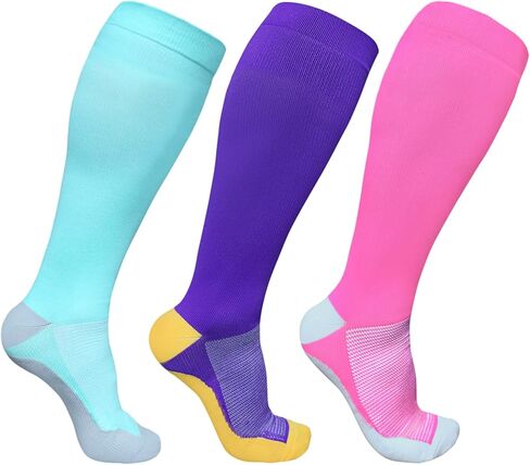 جوارب ضغط للنساء تداول حجم كبير جوارب ضغط واسعة العجل الركبة عالية دعم XXL 3XL 4XL in Kuwait