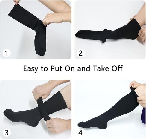 جوارب ضغط للنساء تداول حجم كبير جوارب ضغط واسعة العجل الركبة عالية دعم XXL 3XL 4XL in Kuwait