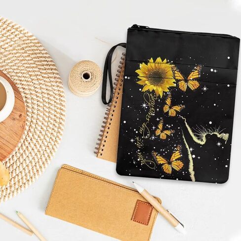 أغلفة الكتب من WELLFLYHOM للغلاف الصلب، غلاف كتاب Van Gogh Almond Blossoms مع سحاب، أغلفة الكتب الورقية الناقلة لمحبي الكتب in Kuwait