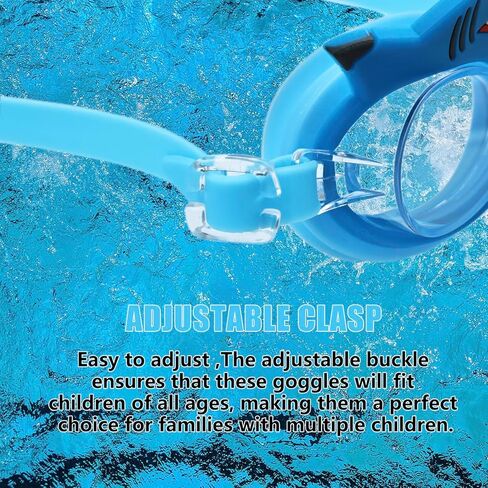 عبوتان من نظارات السباحة للأطفال، نظارات سباحة مضادة للضباب مع سدادات أذن للسباحة، نظارات سباحة مانعة للتسرب للأطفال/الأطفال الصغار/الأولاد/البنات/الشباب in Kuwait