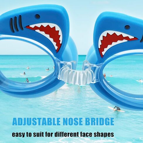 عبوتان من نظارات السباحة للأطفال، نظارات سباحة مضادة للضباب مع سدادات أذن للسباحة، نظارات سباحة مانعة للتسرب للأطفال/الأطفال الصغار/الأولاد/البنات/الشباب in Kuwait