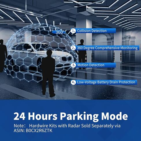 كاميرا داش كام أمامية وخلفية داخلية 4 قنوات 360 درجة، كاميرا داش بدقة 4K/2K/1080P عالية الدقة للسيارات، بطاقة مجانية 128 جيجابايت، كاميرا سيارة مدمجة واي فاي GPS، شاشة IPS 3.18 بوصة، رؤية ليلية، WDR، وضع انتظار 24 ساعة ( د4) in Kuwait