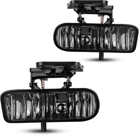 مصابيح الضباب AUTOSAVER88 متوافقة مع 1999 2000 2001 2002 GMC Sierra 2000 2001 2002 2003 2004 2005 2006 GMC Yukon Pickup Truck مصابيح الضباب، مع 12 فولت 37.5 وات 899 لمبات، عدسات دخان in Saudi Arabia