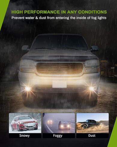 مصابيح الضباب AUTOSAVER88 متوافقة مع 1999 2000 2001 2002 GMC Sierra 2000 2001 2002 2003 2004 2005 2006 GMC Yukon Pickup Truck مصابيح الضباب، مع 12 فولت 37.5 وات 899 لمبات، عدسات دخان in Saudi Arabia