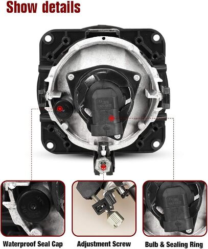 AUTOWIKI Fog Lights For 05-06 Ford Escape/ 03-04 Ford Mustang Cobra (SVT Model Only)/ 02-04 Ford Focus SVT/ 2002 Lincoln LS Fog Light Assembly 2PCS OEM Replacement Fog Lamps in Saudi Arabia