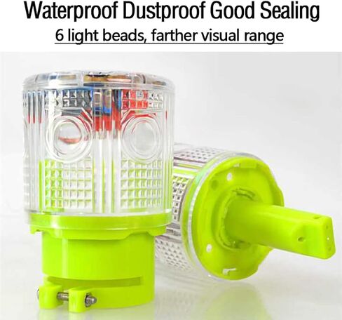 ضوء تحذير ستروب بالطاقة الشمسية، عمود واحد فائق السطوع، ضوء تحذيري للطوارئ الشمسية، ضوء وامض لسلامة بناء الطرق، مصباح منارة وميض حركة المرور (أحمر) in Kuwait