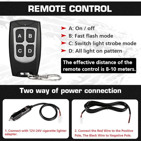 LINKITOM 4 قطع فائقة النحافة تتميز بمزامنة سطحية 18-LED منارة الطوارئ للتحذير من مخاطر الأضواء الوامضة مع صندوق التحكم وجهاز التحكم عن بعد لشبكة سيارة الشاحنة in Kuwait