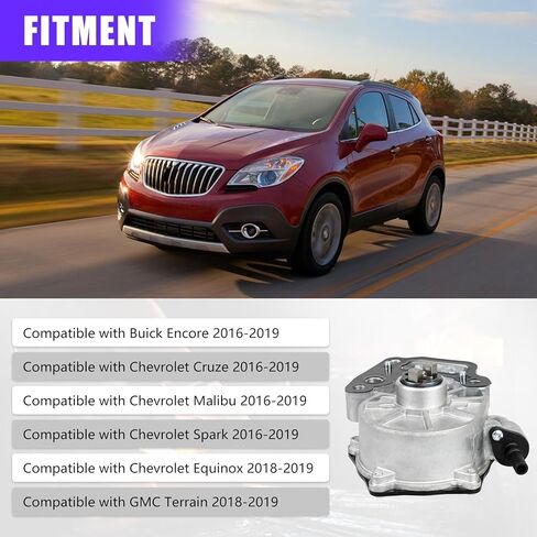 مضخة فراغ الفرامل متوافقة مع Buick Encore Chevy 2016-2019 GMC Terrain 2018-2019 المحرك 1.4L 1.5L يستبدل 12684050 12704586 12662789 12665422 12673203 12673123 in Kuwait