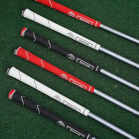 Geoleap Glory-T Rubber Golf Grips Set of 13-Thumb Pattern, Soft Feel, Anti-Slip, Standard/Midsize,6 Colors Optional, Comfortable Hybrid Golf Club Grips in Saudi Arabia