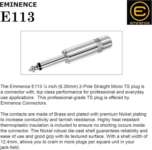Audioblast - وحدتان - 18 قدمًا - HQ-1 - جديلة (أسود) مرنة - محمية مزدوجة (100%) - كابل تصحيح دواسة تأثيرات آلة الجيتار مع مقابس TS مستقيمة ¼ بوصة (6.35 مم) وأحذية مزدوجة متداخلة in Kuwait