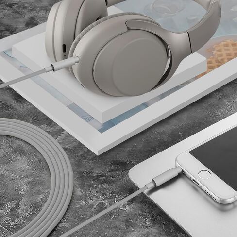 كابل صوت GEEKRIA مع ميكروفون متوافق مع كابل سماعات Sony WH-1000XM5 WH-1000XM4 WH-XB920N WH-XB910N، سلك ستيريو بديل 1/8 بوصة (3.5 مم) إلى 3.5 مم مع ميكروفون مضمن (4 أقدام/1.2 متر) in Saudi Arabia