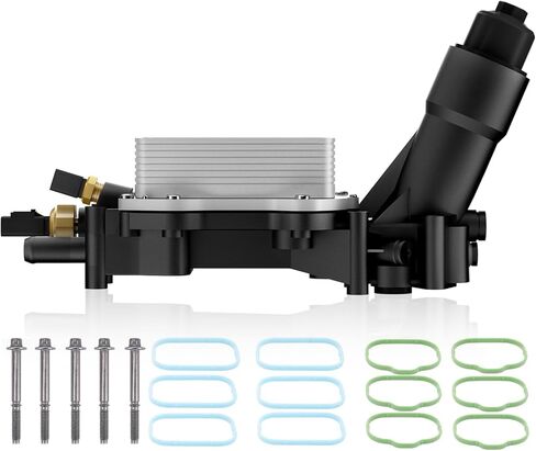 68105583AF مبرد زيت المحرك مع محول مبيت فلتر الزيت متوافق مع محرك 2014-2017 دودج جيب كرايسلر رام 3.6 لتر V6 يستبدل # 68105583AE، 68105583AA in Kuwait