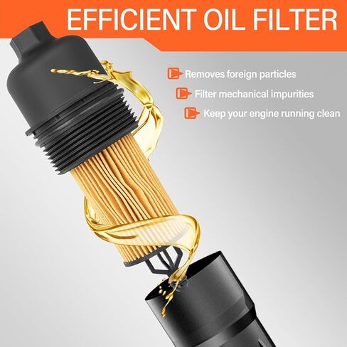 68105583AF مبرد زيت المحرك مع محول مبيت فلتر الزيت متوافق مع محرك 2014-2017 دودج جيب كرايسلر رام 3.6 لتر V6 يستبدل # 68105583AE، 68105583AA in Kuwait