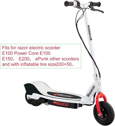 إطار وأنبوب داخلي مقاس 200 × 50 (8 × 2 بوصة) لشفرات الحلاقة E100 وE150 وE200 وPower Core E100 وDune Buggy وePunk وPowerRider 360 وeSpark in Kuwait