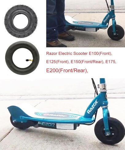 إطار وأنبوب داخلي مقاس 200 × 50 (8 × 2 بوصة) لشفرات الحلاقة E100 وE150 وE200 وPower Core E100 وDune Buggy وePunk وPowerRider 360 وeSpark in Kuwait