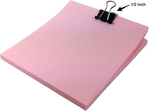 مرطبان مشابك مجلدة بأحجام متنوعة، ميكرو ميني صغير ومتوسط، أسود (48 قطعة) in Kuwait