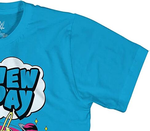 قميص WWE The New Day - تي شيرت Kofi Kingston وBig E وXavier Woods - بطل المصارعة العالمي in Kuwait