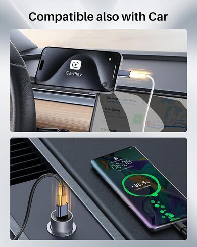 عبوتان لمحول Lightning إلى USB C ومحول USB C، شحن ونقل بيانات سريع 27 وات، محول USB C إلى Lightning لجهاز iPhone 15 Pro Max Plus، لجهاز iPad وSamsung S23 (ليس للصوت)، أزرق + فضي in Saudi Arabia
