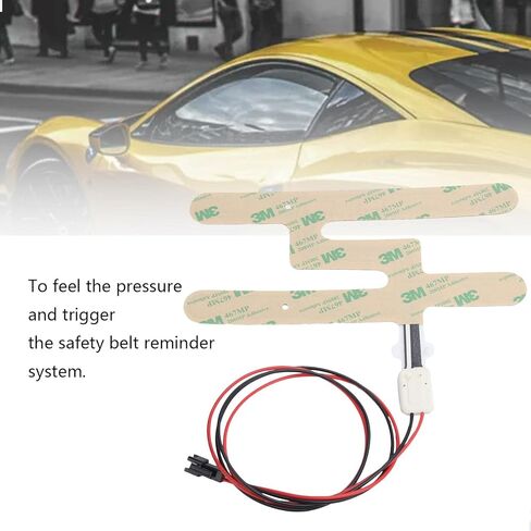 مستشعر ضغط مقعد السيارة العالمي SM Plug 24AWG حزام أمان السيارة، مستشعر الضغط، تذكير حزام الأمان، تحذير تذكير، وسادة المقعد، كشف إشغال السيارة، ملحق تحذير in Kuwait