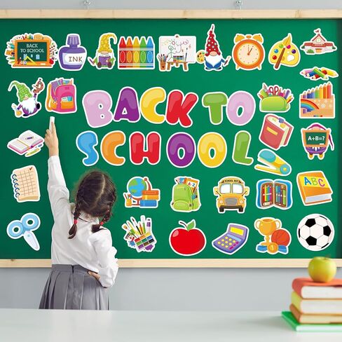 102 جهاز كمبيوتر شخصى العودة إلى المدرسة القواطع ترحيب المدرسة الفصول الدراسية لوحة الإعلانات مجموعة الزينة حافلة مدرسية لليوم الأول موضوع ديكور الحفلات DIY كتاب السبورة للأطفال والمعلمين لصالح لوازم الحفلات in Saudi Arabia