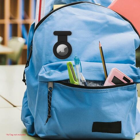 4 قطع حامل حافظة Airtag للأطفال، حامل مخفي لبطاقات Apple الهوائية للأطفال - ملابس الحيوانات الأليفة المسنّة أكثر أمانًا وسهل الحفاظ عليها مخفية باللون الأسود... in Saudi Arabia