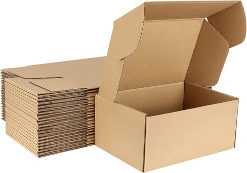 30Pack 9"x6"x4" Shipping Boxes Brown Corrugated Cardboard Mailer Box for Packaging, Shipping, Mailing, Small Business in Saudi Arabia