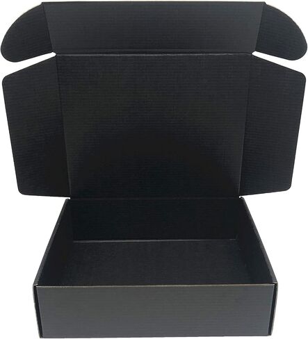 Black Cardboard Shipping Box 10 x 8 x 2.7 Inch Corrugated Packaging Storage Boxes 10 Pack (Inside Size: 9.35 x 7.8 x 2.6) in Saudi Arabia