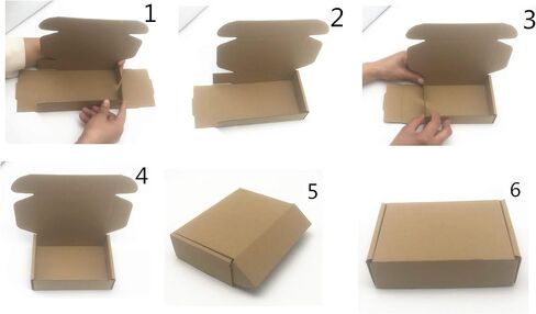 Black Cardboard Shipping Box 10 x 8 x 2.7 Inch Corrugated Packaging Storage Boxes 10 Pack (Inside Size: 9.35 x 7.8 x 2.6) in Saudi Arabia