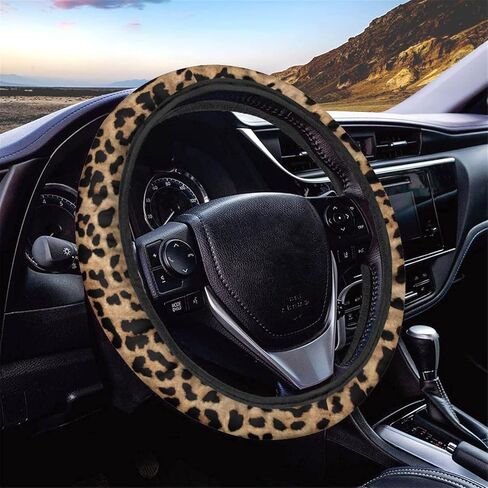 Cactus Succulent Plants Girly Cute Watercolor Neoprene Car Steering Wheel Protector Cover for Women Universal Fit (15 Inch) in Saudi Arabia
