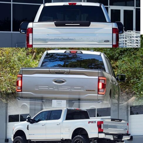 NSLUMO Led استبدال ضوء الفرامل الثالث لـ 2017-2021 F250 F350 Super Duty Red LED القوية الخلفية الثالثة مركز الفرامل ارتفاع جبل مصباح إيقاف + مجموعة مصابيح فرامل الكابينة الخفيفة للشحن الأبيض عدسة اليورو المدخنة in Saudi Arabia