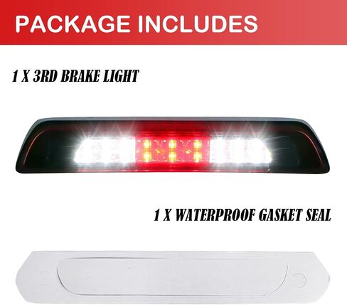 For Toyota Tundra 2007-2018, LED Third 3rd Brake Light High Mount Stop Light Cargo Lamp Replacement, Red Lens in Kuwait