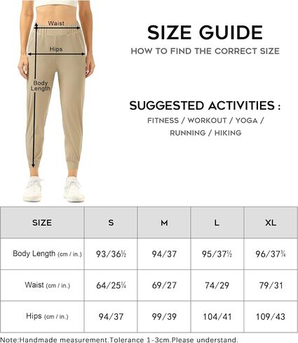 icyzone Lightweight Capri Joggers for Womens with Pockets Sun Protction UPF 50+ Workout Hiking Yoga Pants in Saudi Arabia