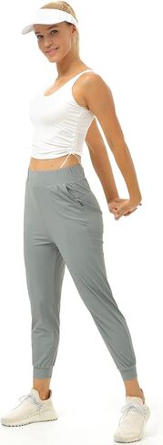 icyzone Lightweight Capri Joggers for Womens with Pockets Sun Protction UPF 50+ Workout Hiking Yoga Pants in Saudi Arabia