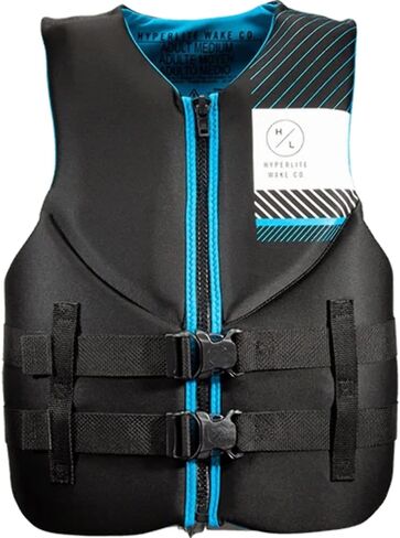 Hyperlite indy CGA Mens Wakeboard Vest أسود/أزرق Sz M in Kuwait