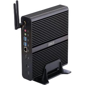 HUNSN 4K Fanless Mini PC, Desktop Computer, Server, Intel I7 8550U / 8565U / 8559U / 8569U / 8650U, Windows 11 pro or Linux Ubuntu, BM14, DP, HDMI, LAN, 32G RAM DDR4, 256G SSD, 1TB HDD