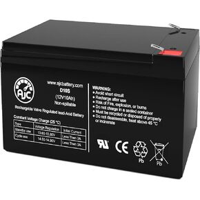AJC Battery Compatible with Vision HP12-65W 12V 10Ah UPS Battery