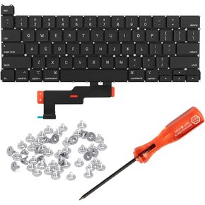 Hawson US A2289 استبدال لوحة المفاتيح لـ MacBook Pro Retina 13 "A2289 2020 Year US Layout مع مسامير لوحة المفاتيح والفراغ