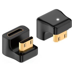 Mini HDMI Male to Female U-Shape Reverse Adapter, 90 Degree