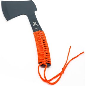 Paracord Hatchet - Lightweight Full Tang Survival Axe with Paracord Handle, Sheath Included