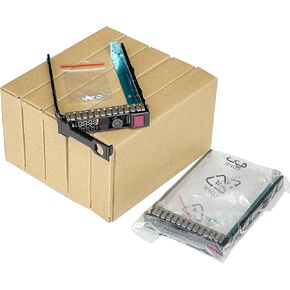10PCS-Pack 651687-001 2.5" inch HDD Tray Caddy Compatible with HP G8 G9 G10 DL120 DL160 DL360 DL380 DL320e DL360p DL380p DL388 DL560 DL385 Gen/10/9/8 Server 651699-001