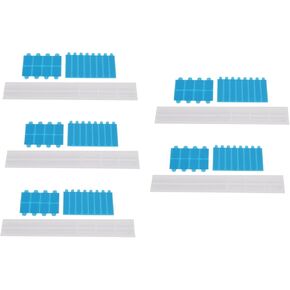 Plastic Slide Mount Holder Tab, Screen Filter Adhesive Strip, Slide Mount Holder Tab, Plastic, 5 Set, AntiGlare & Filters
