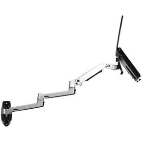 V63WT / XSJ8013WT Wall Mount Laptop Holder Ultra Long Arm Mechanical Spring Full Motion 2 in 1 Laptop Monitor Holder Lapdesk(V63WTB)