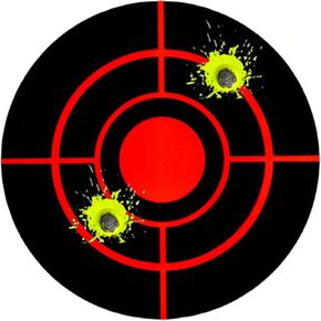 Splatter Shooting Targets 250PCS ReactivePapers Target Stickers Self Adhesive TargetRoll for BB Gun, Pellet Gun, Airsoft, Rifle lndooand Outdoor Shooting Range