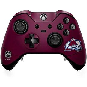 Skinit Decal Gaming Skin Compatible with Xbox One Elite Controller - Officially Licensed NHL Colorado Avalanche Distressed Design