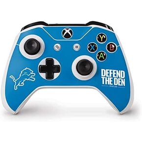 Skinit Skinit Gaming Gaming Skin متوافق مع جهاز التحكم في Xbox One S - تصميم فريق NFL Detroit Lions المرخص رسميًا