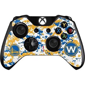 Skinit Decal Gaming Skin Compatible with Xbox One Controller - Officially Licensed NBA Golden State Warriors Digi Camo Design