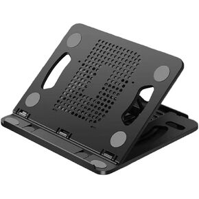 Notebook Computer Holder with Adjustable Support for Desk Use, White