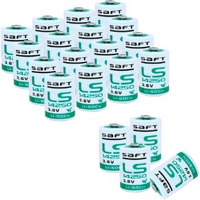 *<20-Pack> LS14250 3.6V Lithium Battery LS 14250 3.6 Volt 1200mAh C 1/2 AA Lithium Battery for LS14250 1/2 AA 3.6v Lithium Battery