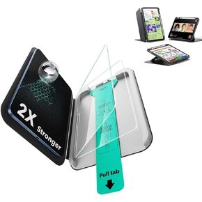 واقي شاشة ESR 2 حزمة لحالة iPad Air 11+ ، غطاء الحامل العمودي ، غطاء مستقر للغاية مع حامل قلم رصاص ، سلسلة فليب ، أسود