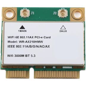 Wireless Net Card 5374M - 6GHz Triple Band WiFi 6E Card with Mini PCIe for Laptops, 2400Mbps Speed, MU MIMO Technology for Efficient Connectivity